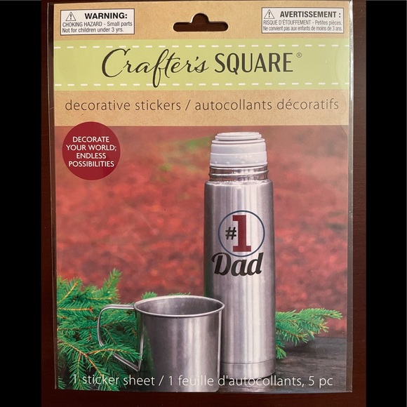 #1 Dad BEST DAD Father Gift DIY Sticker Set - Picture 2 of 7